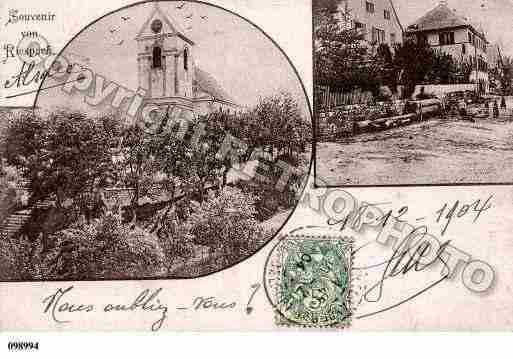 Ville de RIESPACH, carte postale ancienne