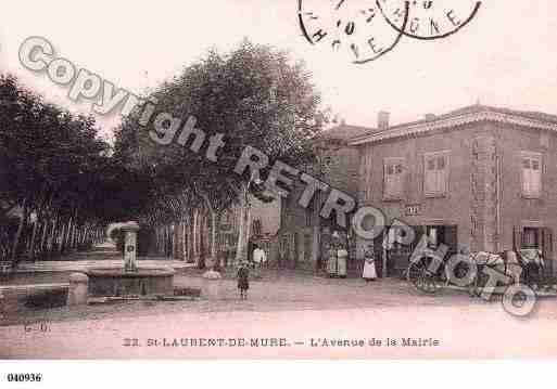 Ville de SAINTLAURENTDEMURE, carte postale ancienne
