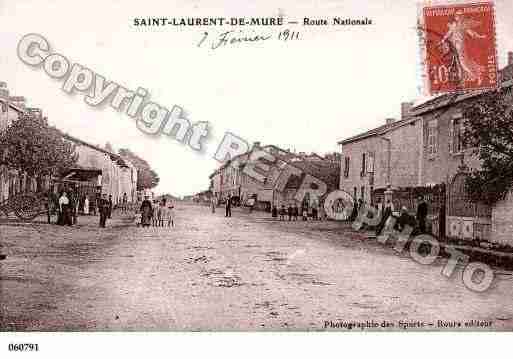 Ville de SAINTLAURENTDEMURE, carte postale ancienne