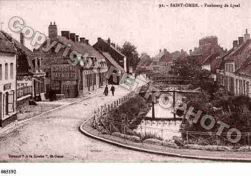 Ville de SAINTOMER, carte postale ancienne