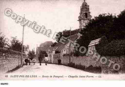 Ville de SAINTPOLDELEON, carte postale ancienne