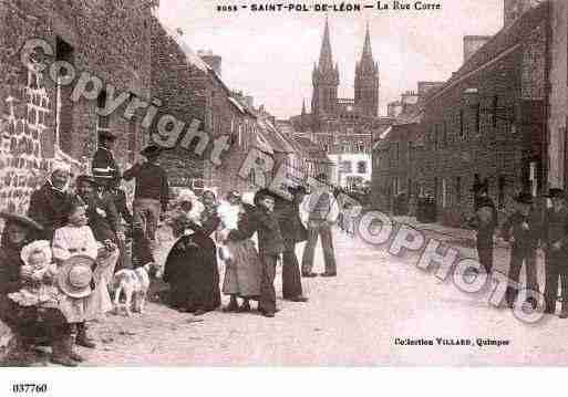 Ville de SAINTPOLDELEON, carte postale ancienne Ville de SAINTPOLDELEON, carte postale ancienne