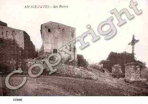 Ville de SIXFOURS, carte postale ancienne