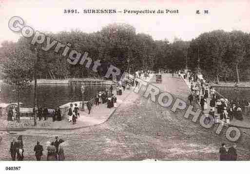 Ville de SURESNES, carte postale ancienne