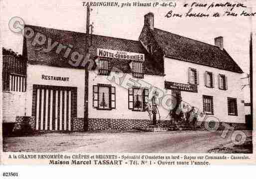 Ville de TARDINGHEN, carte postale ancienne