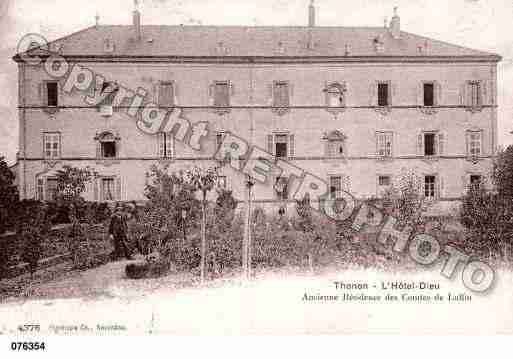 Ville de THONONLESBAINS, carte postale ancienne