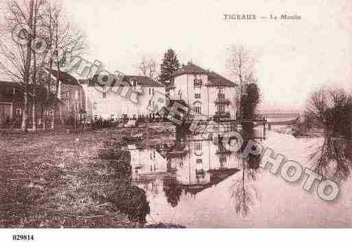 Ville de TIGEAUX, carte postale ancienne