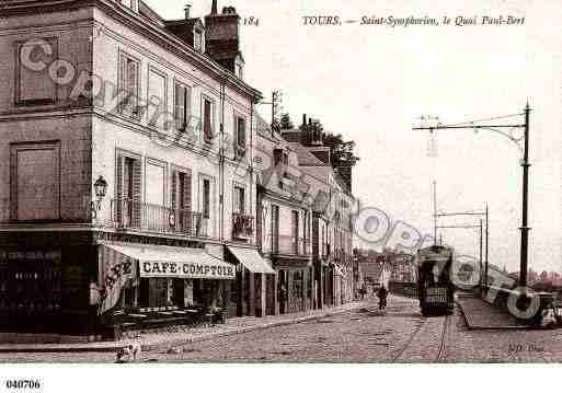 Ville de TOURS, carte postale ancienne