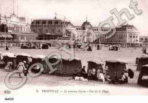 Ville de TROUVILLESURMER, carte postale ancienne