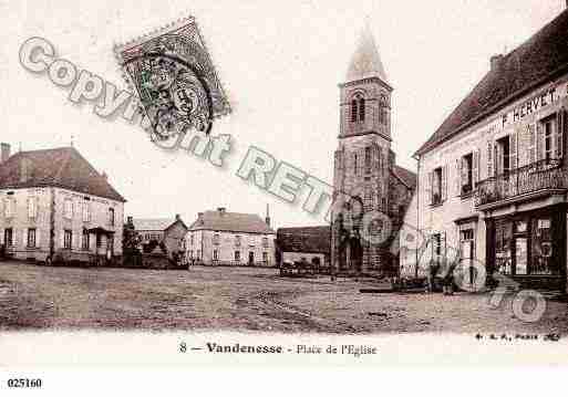 Ville de VANDENESSE, carte postale ancienne