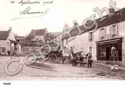 Ville de VERDELOT, carte postale ancienne