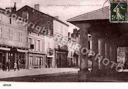 Ville de VERGT, carte postale ancienne