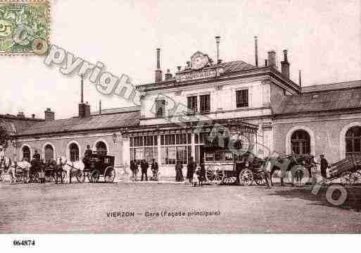 Ville de VIERZON, carte postale ancienne