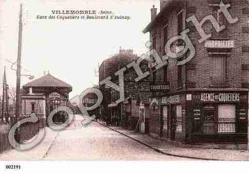 Ville de VILLEMOMBLE, carte postale ancienne