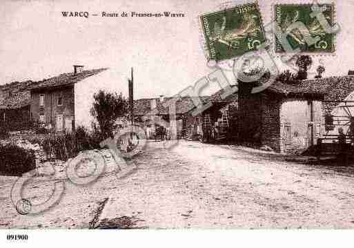 Ville de WARCQ, carte postale ancienne