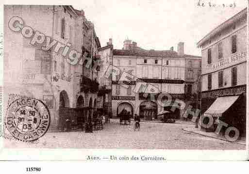 Ville de AGEN, carte postale ancienne