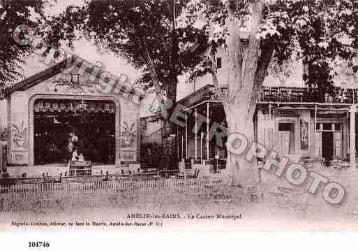 Ville de AMELIELESBAINSPALALDA, carte postale ancienne