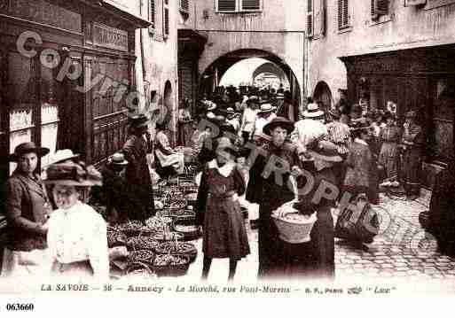 Ville de ANNECY, carte postale ancienne