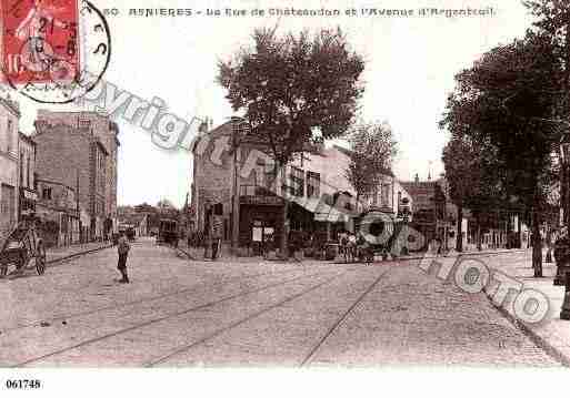 Ville de ASNIERESSURSEINE, carte postale ancienne