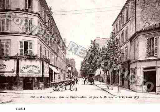 Ville de ASNIERESSURSEINE, carte postale ancienne