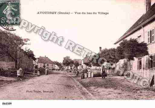 Ville de AVOUDREY, carte postale ancienne