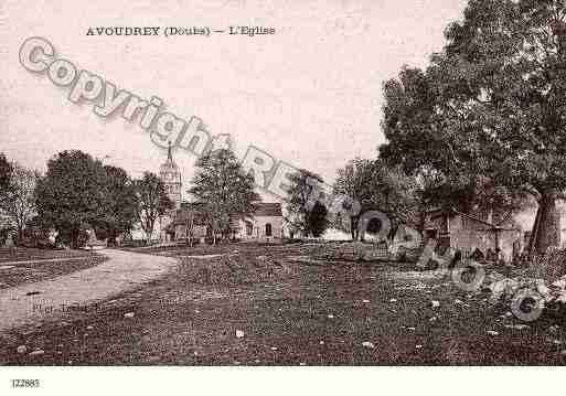 Ville de AVOUDREY, carte postale ancienne