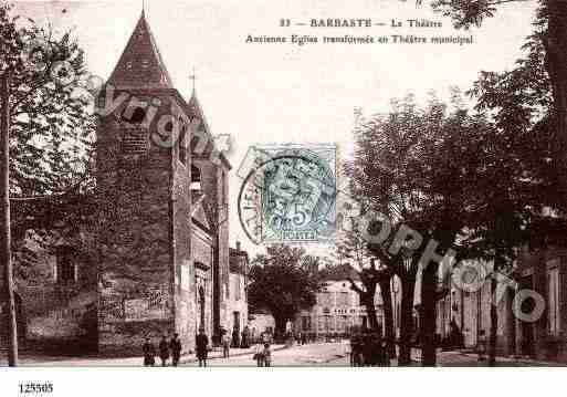 Ville de BARBASTE, carte postale ancienne