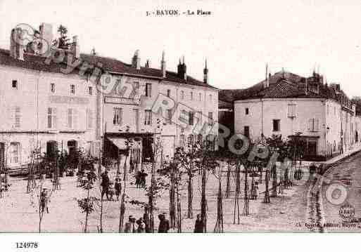 Ville de BAYON, carte postale ancienne