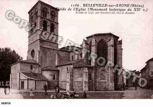 Ville de BELLEVILLE, carte postale ancienne