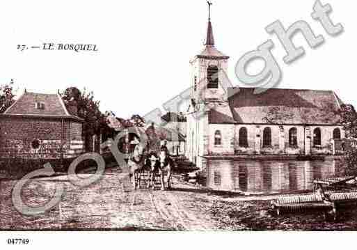 Ville de BOSQUEL, carte postale ancienne