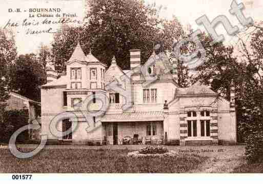 Ville de BOURNAND, carte postale ancienne