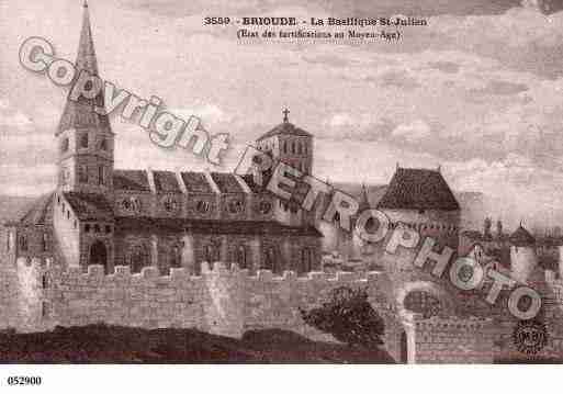Ville de BRIOUDE, carte postale ancienne