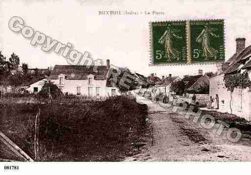 Ville de BUXEUIL, carte postale ancienne