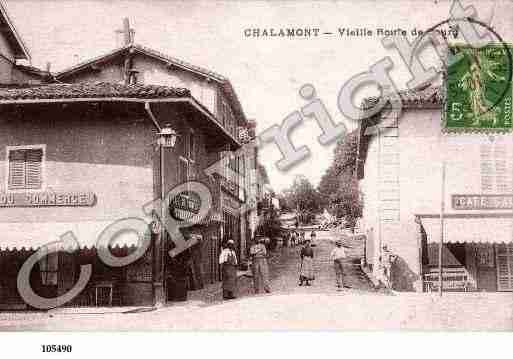 Ville de CHALAMONT, carte postale ancienne