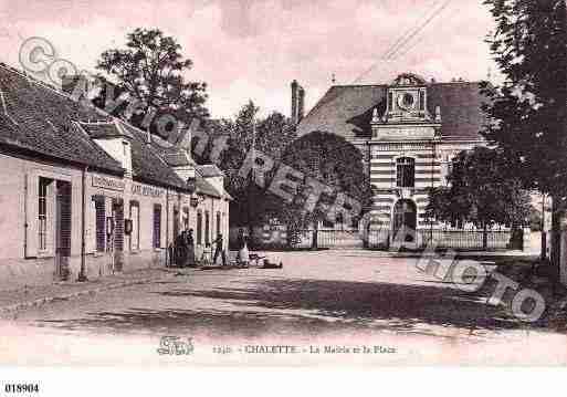 Ville de CHALETTESURLOING, carte postale ancienne