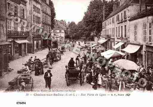 Ville de CHALONSURSAONE, carte postale ancienne