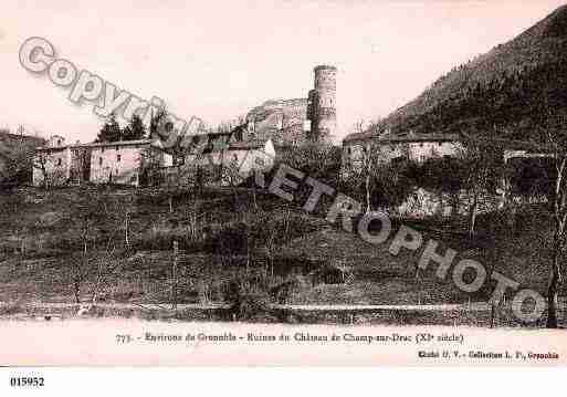 Ville de CHAMPSURDRAC, carte postale ancienne Ville de CHAMPSURDRAC, carte postale ancienne