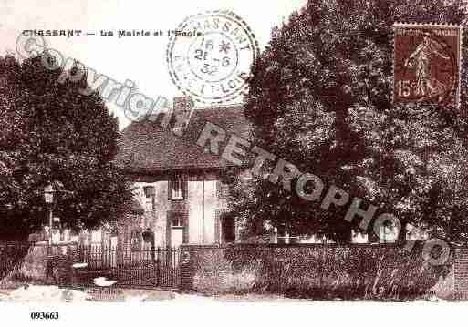 Ville de CHASSANT, carte postale ancienne