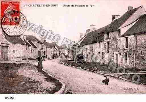 Ville de CHATELETENBRIE(LE), carte postale ancienne