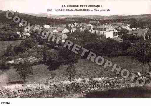 Ville de CHATELUSLEMARCHEIX, carte postale ancienne