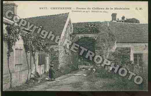 Ville de CHEVREUSE, carte postale ancienne