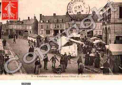 Ville de CONTRES, carte postale ancienne