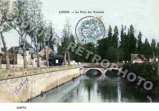 Ville de COSNESURLOIRE, carte postale ancienne