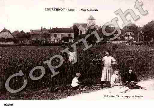 Ville de COURTENOT, carte postale ancienne