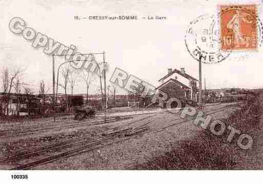 Ville de CRESSYSURSOMME, carte postale ancienne