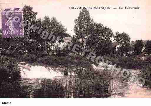 Ville de CRY, carte postale ancienne