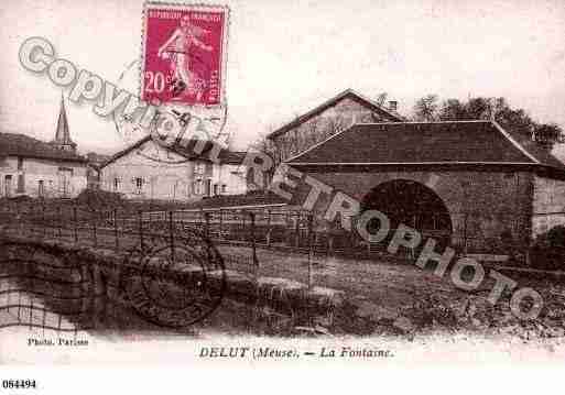 Ville de DELUT, carte postale ancienne