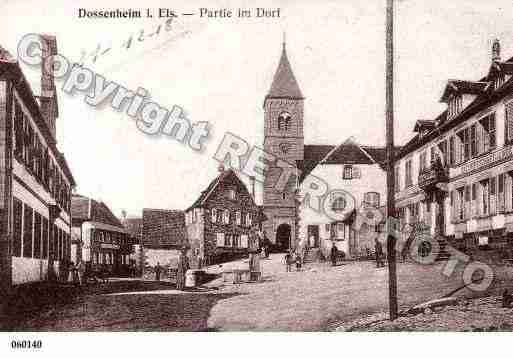 Ville de DOSSENHEIMSURZINSEL, carte postale ancienne