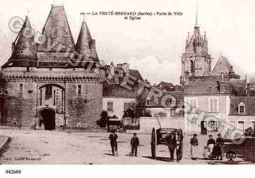 Ville de FERTEBERNARD(LA), carte postale ancienne