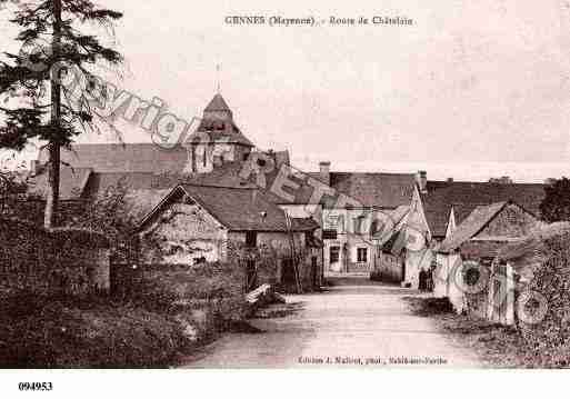 Ville de GENNESSURGLAIZE, carte postale ancienne